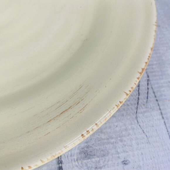 Home Target ADRIATIC CREAM Embossed Rings Earthenware 11" Dinner Plates Set of 3 - Picture 11 of 15